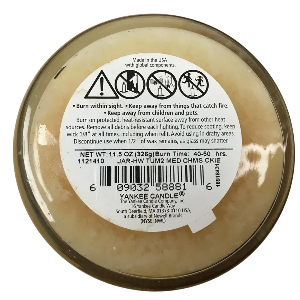 YANKEE CANDLE Christmas Cookie 2 Wick 11.5oz Jar Housewarmer Sugar Vanilla Scent